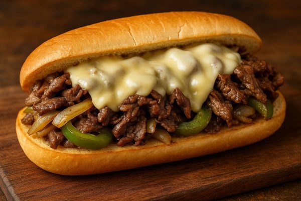 Philly cheesesteak sandwich